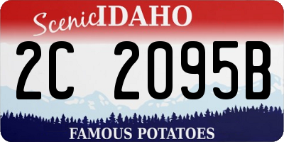 ID license plate 2C2095B
