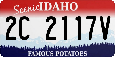 ID license plate 2C2117V