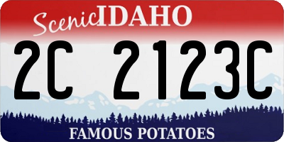 ID license plate 2C2123C