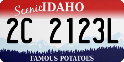 ID license plate 2C2123L