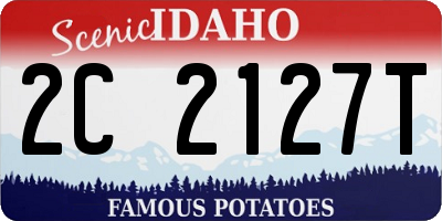 ID license plate 2C2127T
