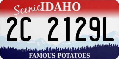 ID license plate 2C2129L