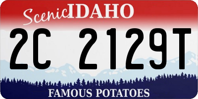 ID license plate 2C2129T