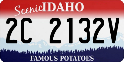 ID license plate 2C2132V