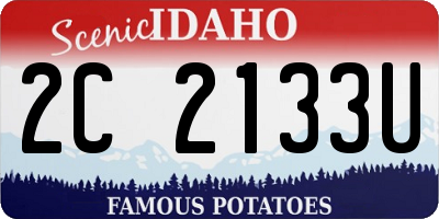 ID license plate 2C2133U