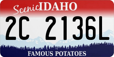ID license plate 2C2136L