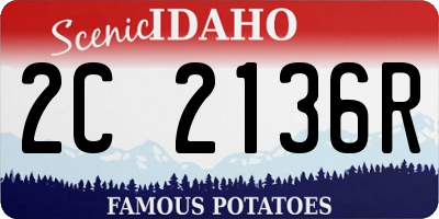 ID license plate 2C2136R
