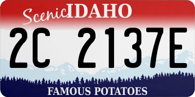 ID license plate 2C2137E
