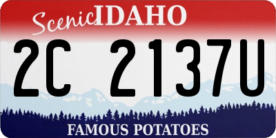 ID license plate 2C2137U