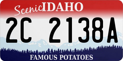 ID license plate 2C2138A