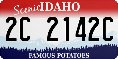 ID license plate 2C2142C