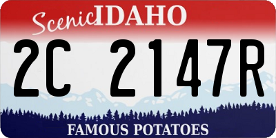 ID license plate 2C2147R