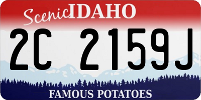 ID license plate 2C2159J