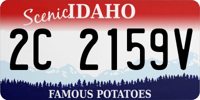 ID license plate 2C2159V
