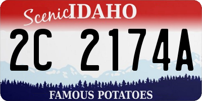 ID license plate 2C2174A