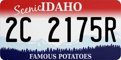 ID license plate 2C2175R