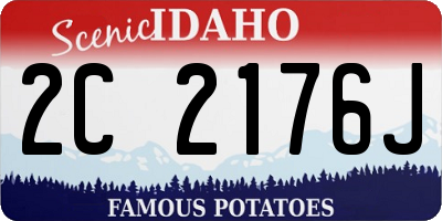 ID license plate 2C2176J