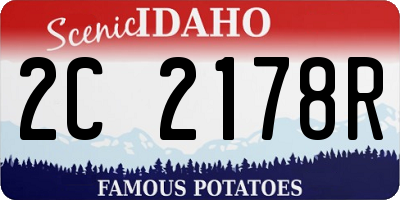 ID license plate 2C2178R