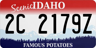ID license plate 2C2179Z