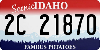 ID license plate 2C2187O