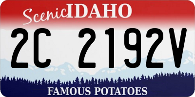 ID license plate 2C2192V