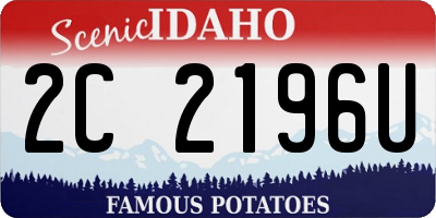 ID license plate 2C2196U