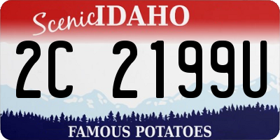 ID license plate 2C2199U