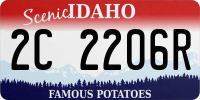 ID license plate 2C2206R