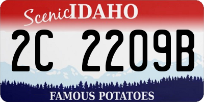 ID license plate 2C2209B