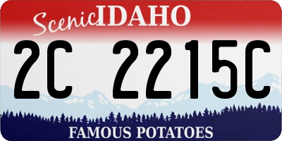 ID license plate 2C2215C