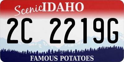 ID license plate 2C2219G
