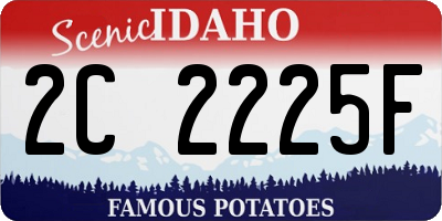 ID license plate 2C2225F