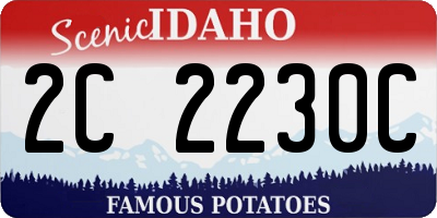 ID license plate 2C2230C
