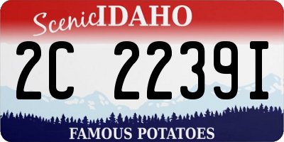 ID license plate 2C2239I