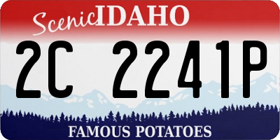 ID license plate 2C2241P