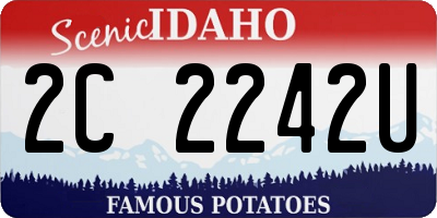 ID license plate 2C2242U
