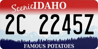 ID license plate 2C2245Z