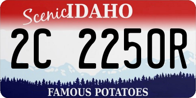 ID license plate 2C2250R