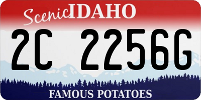 ID license plate 2C2256G