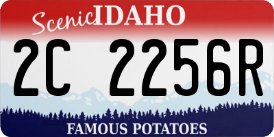 ID license plate 2C2256R