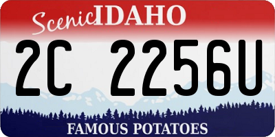 ID license plate 2C2256U
