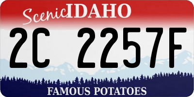 ID license plate 2C2257F