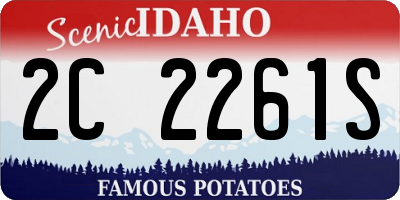 ID license plate 2C2261S