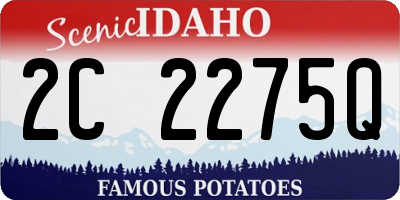 ID license plate 2C2275Q