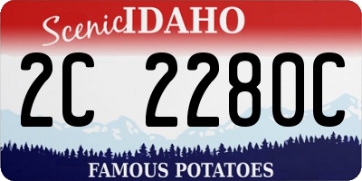 ID license plate 2C2280C