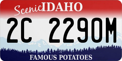 ID license plate 2C2290M