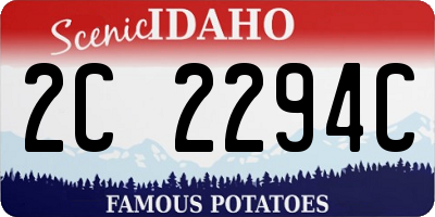 ID license plate 2C2294C