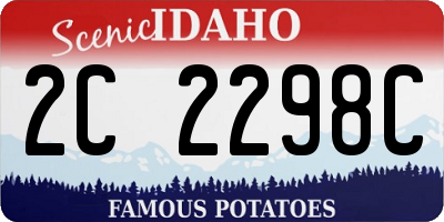 ID license plate 2C2298C