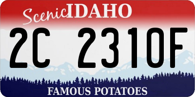 ID license plate 2C2310F