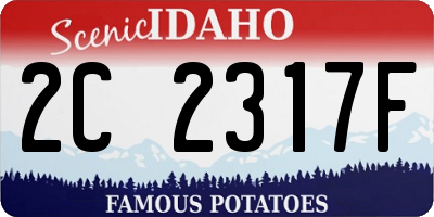 ID license plate 2C2317F